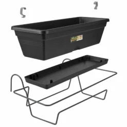 Elho Balkonbak Green Basics Allin1 - L 50 Cm - Zwart 11 Elho Balkonbak Green Basics Allin1 - L 50 Cm - Zwart -Boom Ziel Verkoop 8711904148430.in08