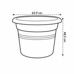 Elho Bloempot Green Basics Cilinder - D 65 Cm - Zwart -Boom Ziel Verkoop 8711904149178.in12
