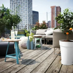 Elho Bloempot Loft Urban Hoog - D 35 Cm - Wit -Boom Ziel Verkoop 8711904184261.in04