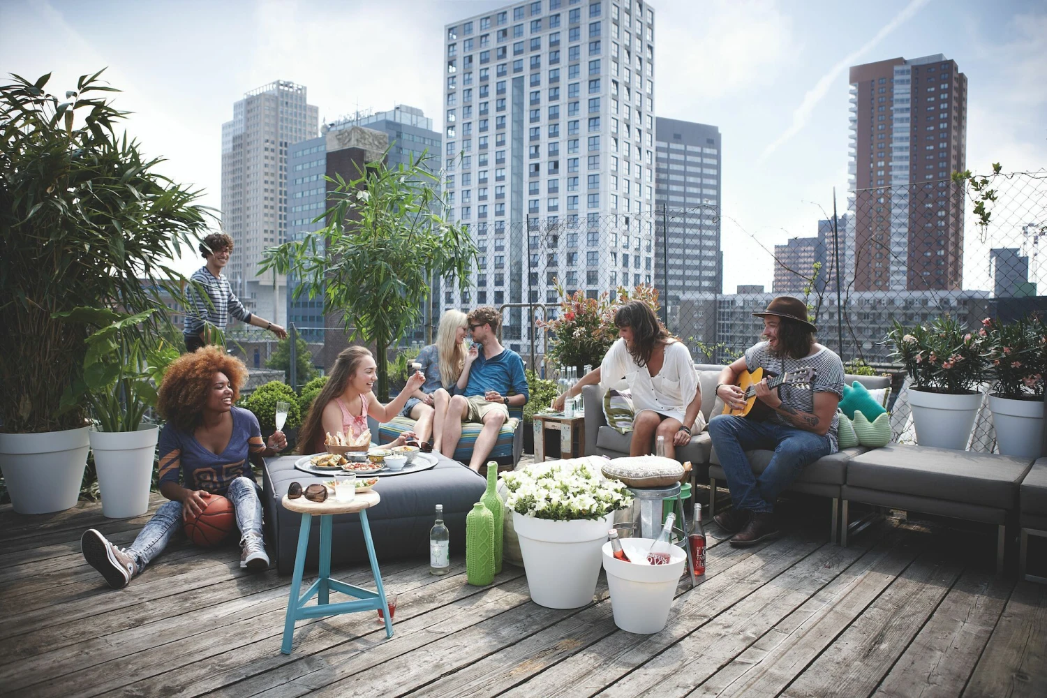 Elho Bloempot Loft Urban Rond Wielen - D 50 Cm - Wit 8 Elho Bloempot Loft Urban Rond Wielen - D 50 Cm - Wit - Afbeelding 8