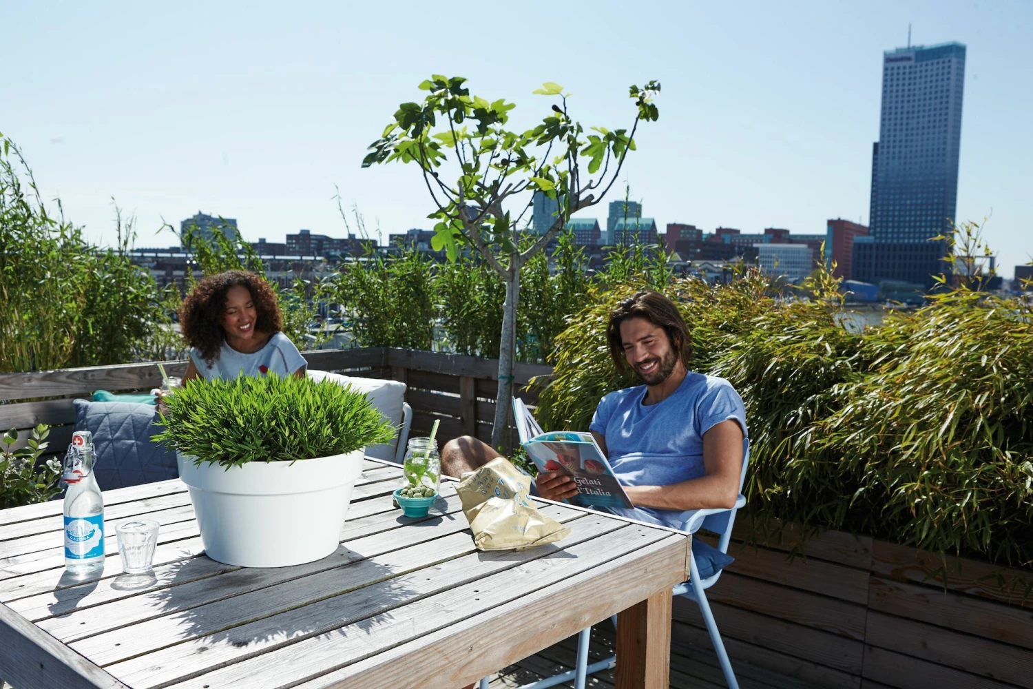 Elho Schaal Loft Urban - D 35 Cm - Wit 5 Elho Schaal Loft Urban - D 35 Cm - Wit - Afbeelding 5