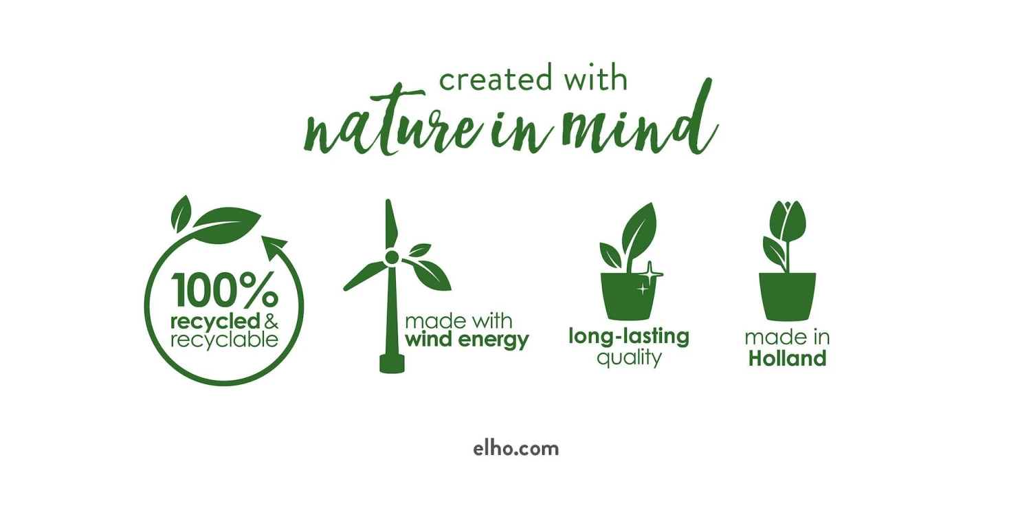 Elho Bloempot Green Basics Cilinder - D 80 Cm - Zwart 5 Elho Bloempot Green Basics Cilinder - D 80 Cm - Zwart - Afbeelding 5