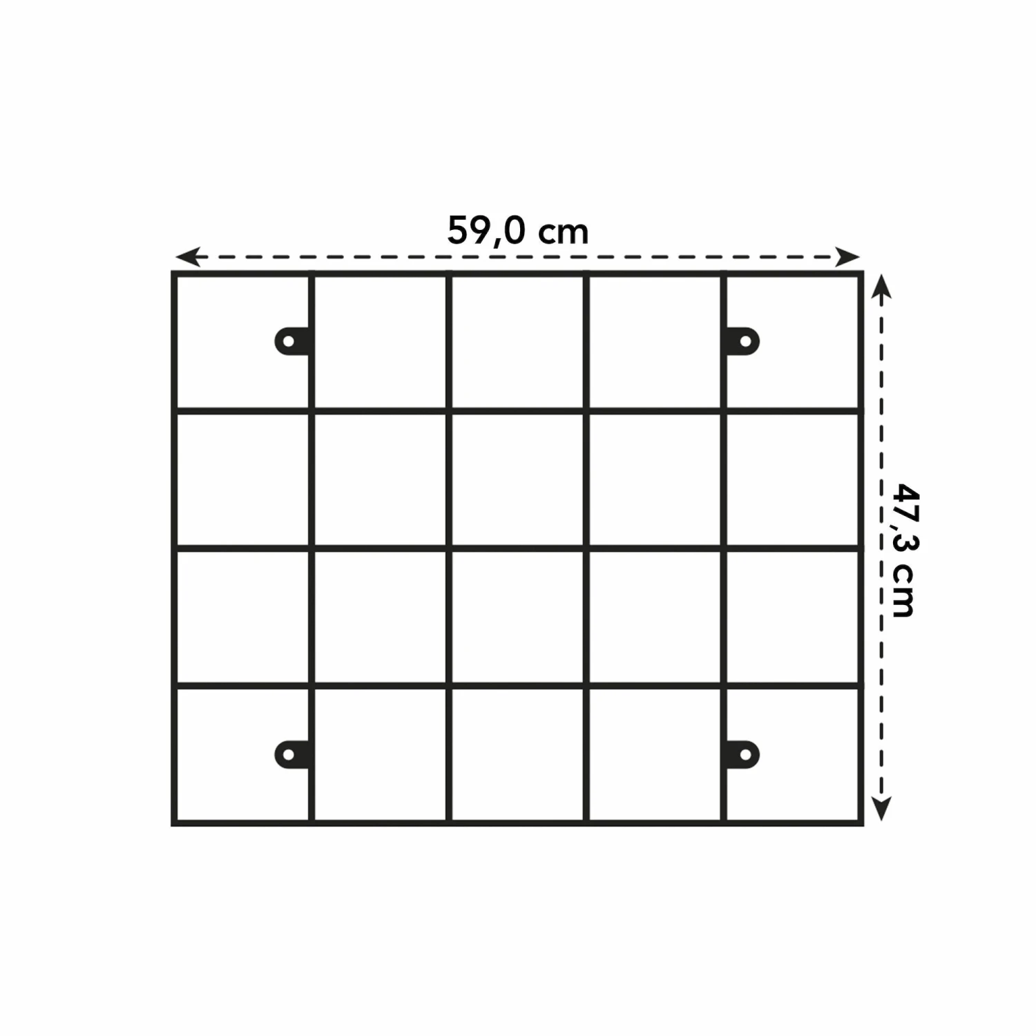 Elho Wandrek Loft Urban Green Wall - Zwart 6 Elho Wandrek Loft Urban Green Wall - Zwart - Afbeelding 6