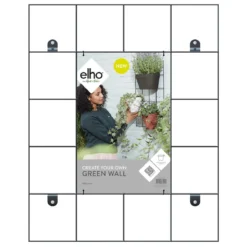 Elho Wandrek Loft Urban Green Wall - Zwart