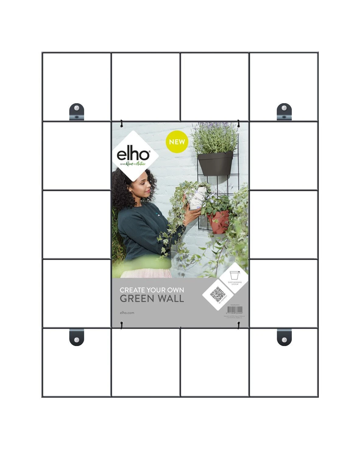 Elho Wandrek Loft Urban Green Wall - Zwart 1 Elho Wandrek Loft Urban Green Wall - Zwart