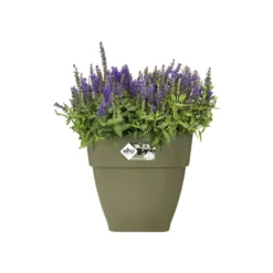 Elho Bloempot Vibia Campana Vierkant - D 37 Cm - Saliegroen -Boom Ziel Verkoop 8711904361228.in02