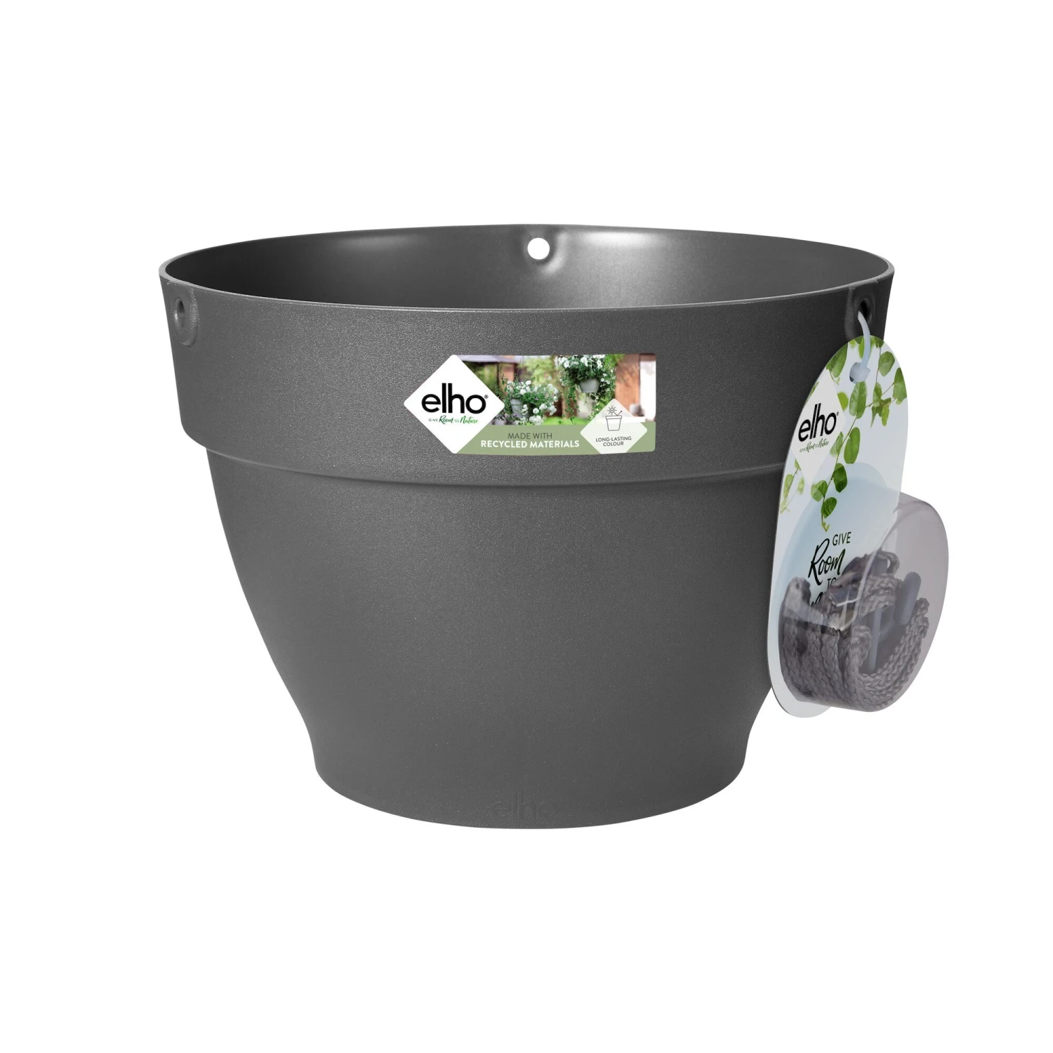 Elho Hangschaal Vibia Campana - D 26 Cm - Antraciet 2 Elho Hangschaal Vibia Campana - D 26 Cm - Antraciet - Afbeelding 2