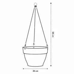 Elho Hangschaal Vibia Campana - D 26 Cm -Saliegroen -Boom Ziel Verkoop 8711904361341.in12