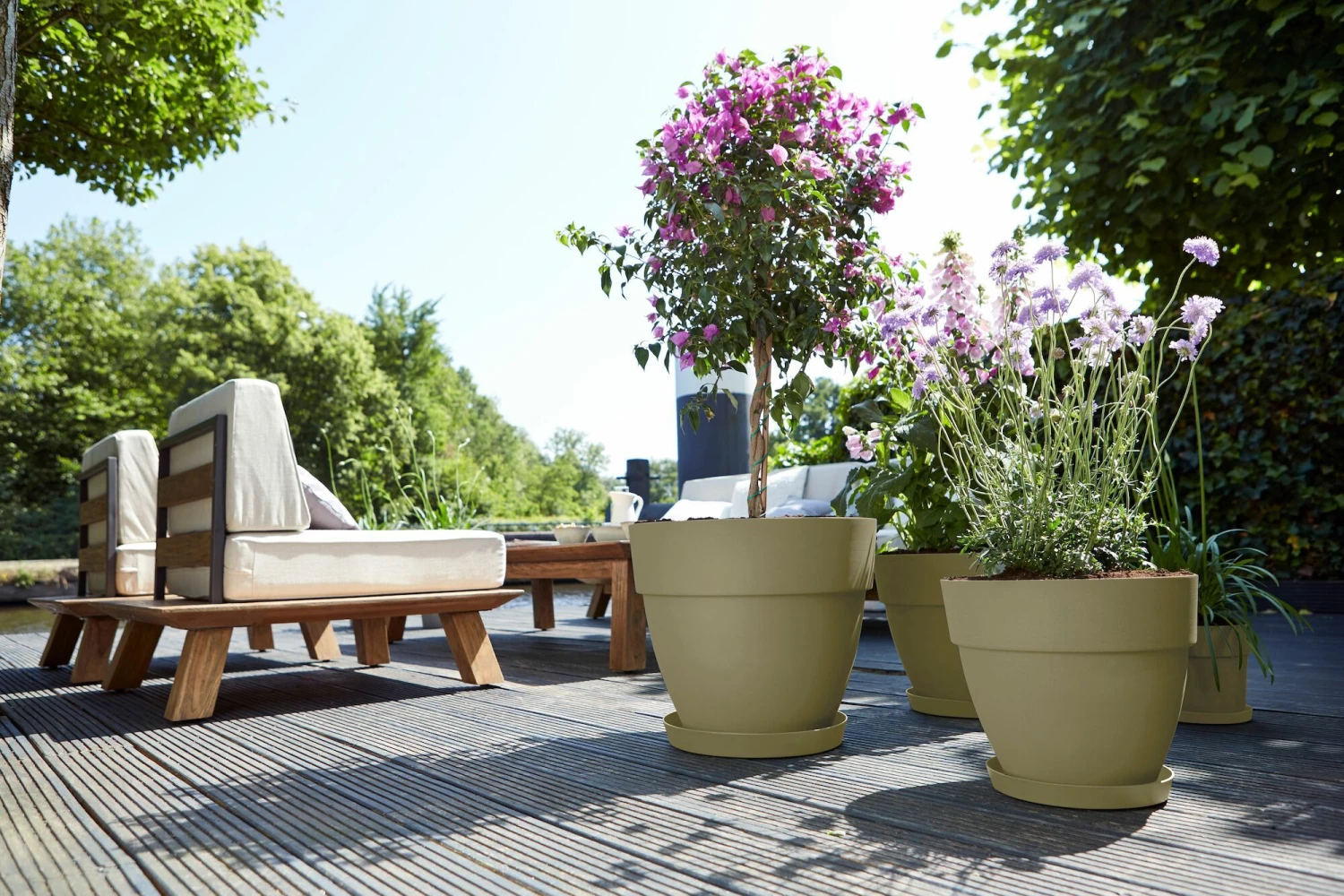 Elho Bloempot Vibia Campana Rond - D 40 Cm - Saliegroen 7 Elho Bloempot Vibia Campana Rond - D 40 Cm - Saliegroen - Afbeelding 7