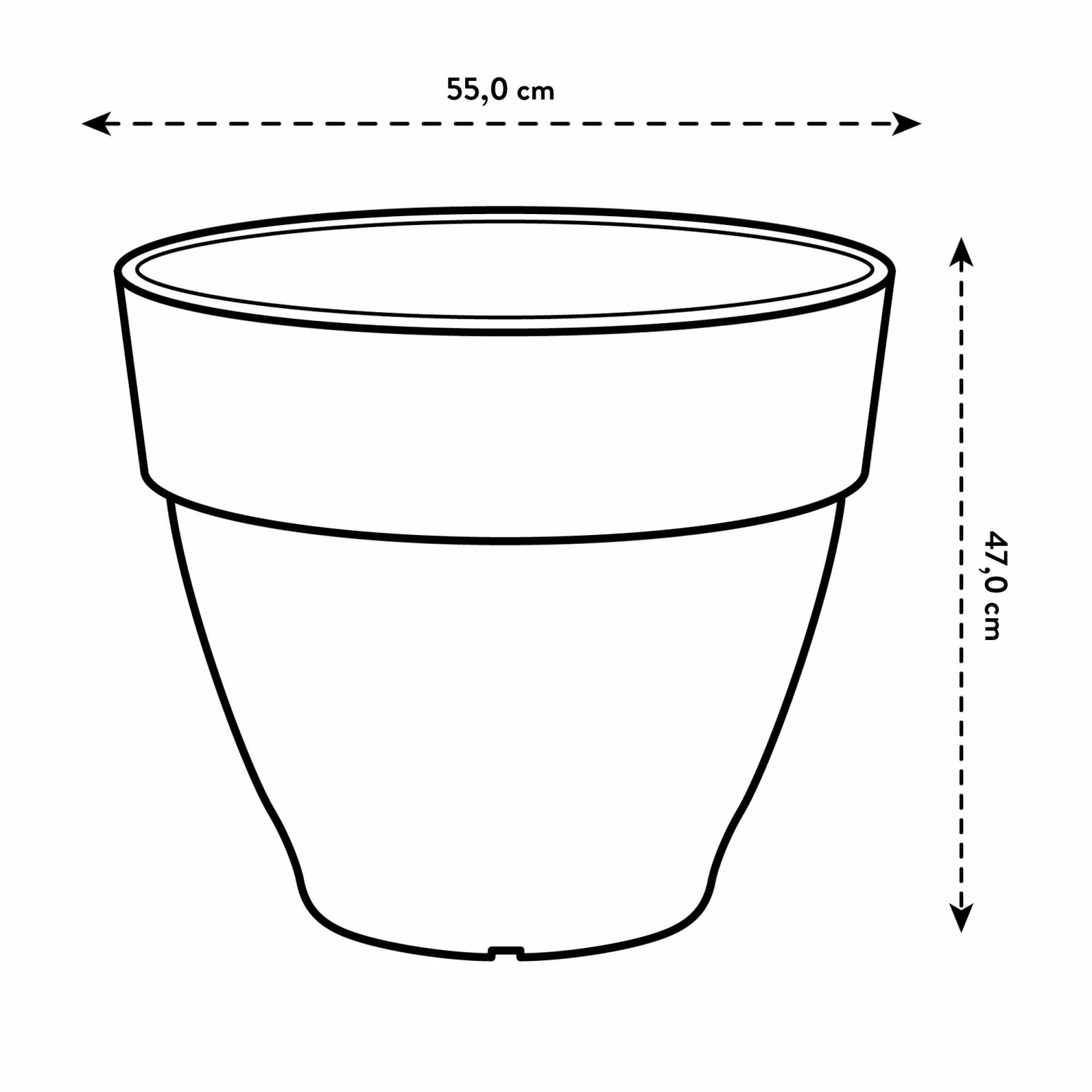 Elho Bloempot Vibia Campana Rond - D 55 Cm - Saliegroen 8 Elho Bloempot Vibia Campana Rond - D 55 Cm - Saliegroen - Afbeelding 8