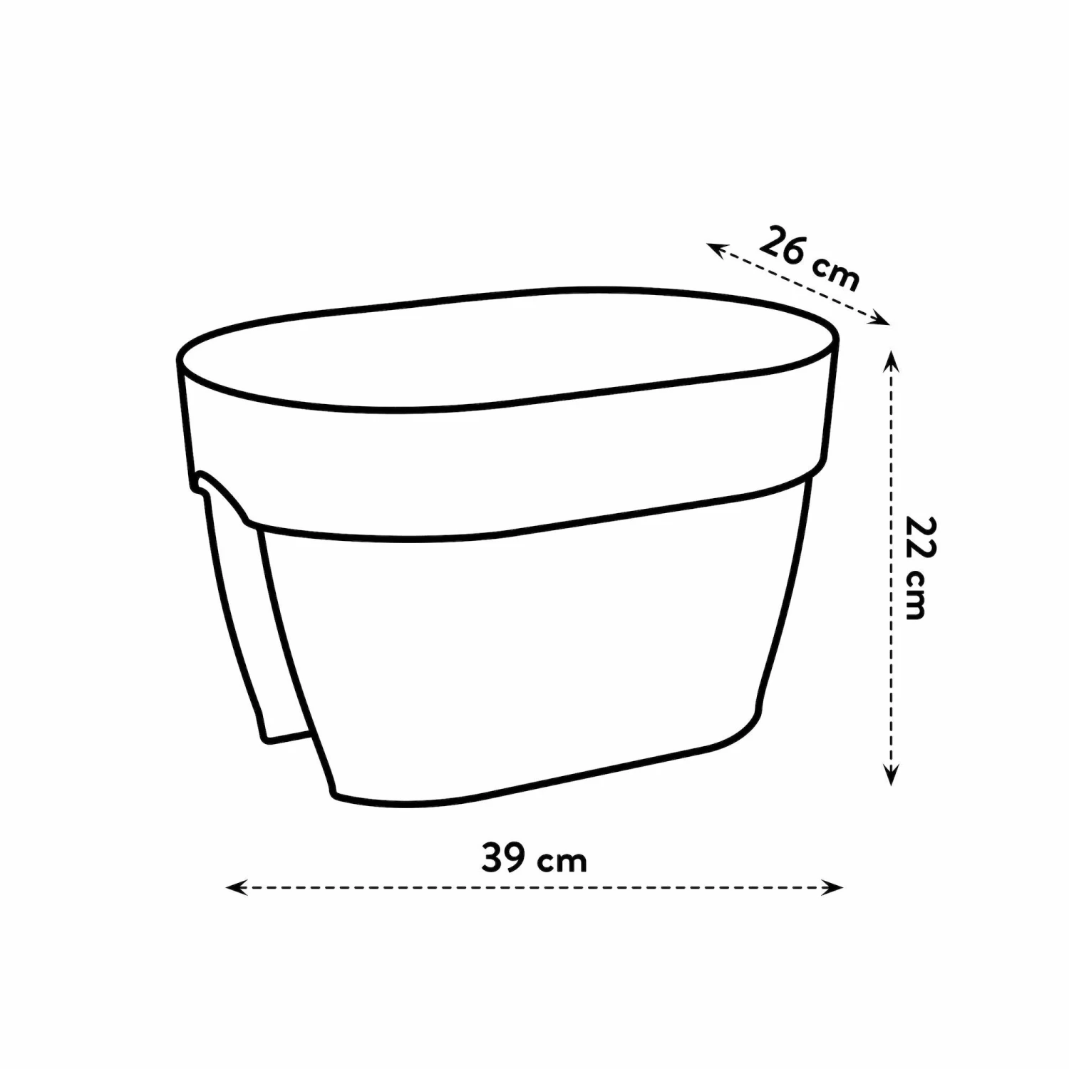 Elho Flower Bridge Vibia Campana - L 40 Cm - Antraciet 8 Elho Flower Bridge Vibia Campana - L 40 Cm - Antraciet - Afbeelding 8