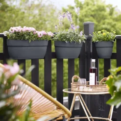 Elho Balkonbak Easy Hanger Vibia Campana Large - Antraciet 19 Elho Balkonbak Easy Hanger Vibia Campana Large - Antraciet -Boom Ziel Verkoop 8711904492991.in06