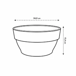 Elho Schaal Vibia Campana - D 34 Cm - Saliegroen -Boom Ziel Verkoop 8711904493592.in12