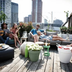 Elho Bloempot Loft Urban Rond Wielen - D 40 Cm - Pistachegroen -Boom Ziel Verkoop 8711904500566.in04