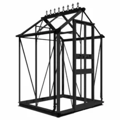 Halls Greenhouses Tuinkas Birdlip 44 - Zwart Gecoat -Boom Ziel Verkoop birdlip 44 zwart 3 8718226339799 tuinland