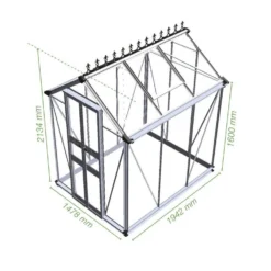 Halls Greenhouses Tuinkas Birdlip 64 - Groen Gecoat 9 Halls Greenhouses Tuinkas Birdlip 64 - Groen Gecoat -Boom Ziel Verkoop birdlip 64 blank 1 8718226339621 tuinland 1