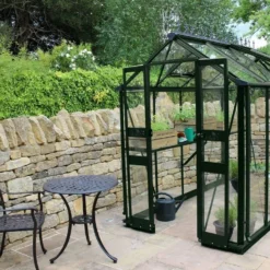 Halls Greenhouses Tuinkas Birdlip 64 - Groen Gecoat