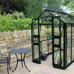 Halls Greenhouses Tuinkas Birdlip 84 - Groen Gecoat