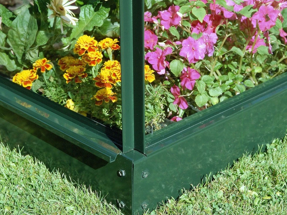 Halls Greenhouses Fundering Popular/Supreme 46 - Groen Gecoat 2 Halls Greenhouses Fundering Popular/Supreme 46 - Groen Gecoat - Afbeelding 2