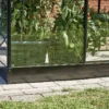 Halls Greenhouses Fundering Qube 168 - Zwart Gecoat