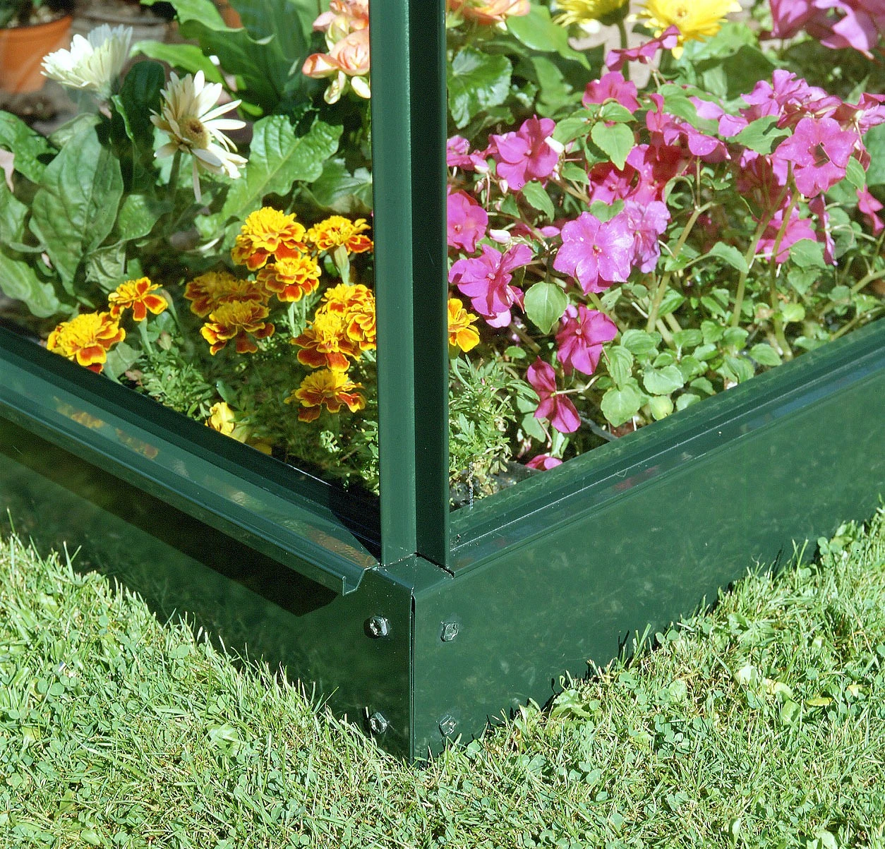 Halls Greenhouses Fundering Supreme 128 - Groen Gecoat 2 Halls Greenhouses Fundering Supreme 128 - Groen Gecoat - Afbeelding 2