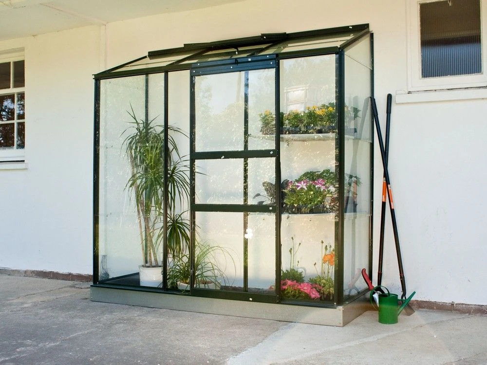 Halls Greenhouses Muurkas WG 62 - Groen Gecoat 1 Halls Greenhouses Muurkas WG 62 - Groen Gecoat