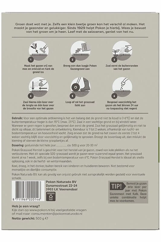 Pokon Graszaad - Herstel 3 Pokon Graszaad - Herstel - Afbeelding 3
