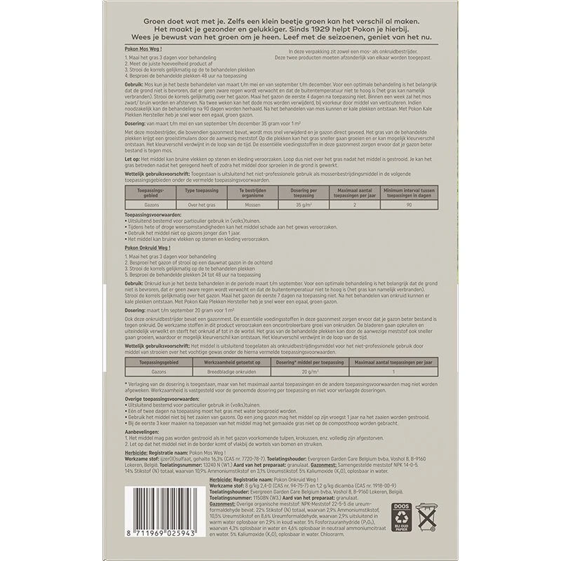Pokon Mos En Onkruid Weg! 3 Pokon Mos En Onkruid Weg! - Afbeelding 3