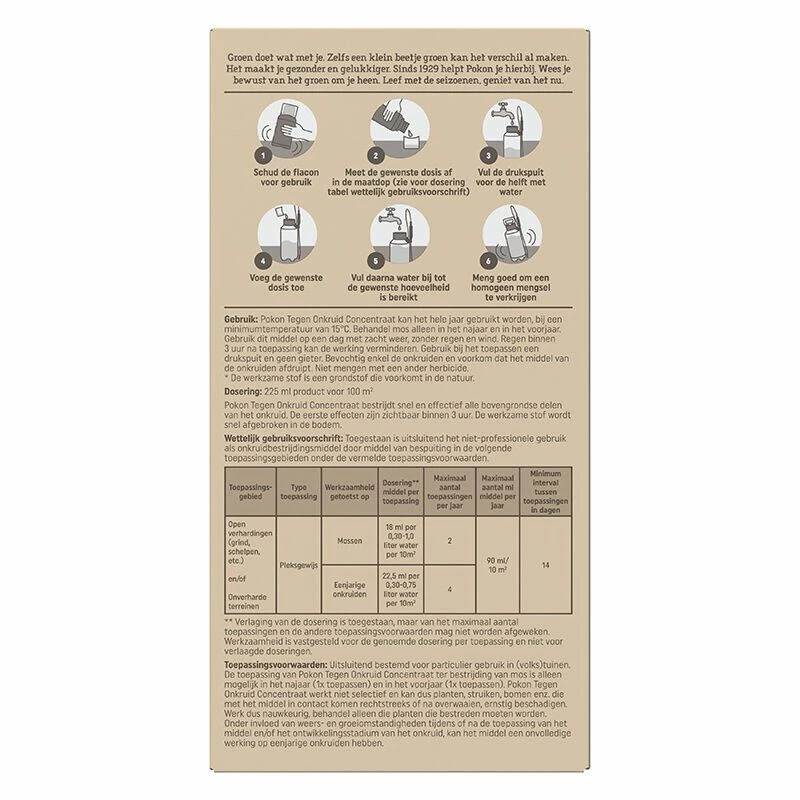 Pokon Tegen Onkruid - Concentraat 3 Pokon Tegen Onkruid - Concentraat - Afbeelding 3