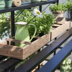 Halls Greenhouses Tafel Qube 128 -Geïntegreerd Zwart Gecoat -Boom Ziel Verkoop qub tafel 3 8719214381721 tuinland