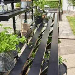 Halls Greenhouses Tafel Qube 168 -Geïntegreerd Zwart Gecoat 9 Halls Greenhouses Tafel Qube 168 -Geïntegreerd Zwart Gecoat -Boom Ziel Verkoop qub tafel 4 8719214381721 tuinland