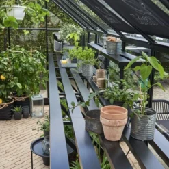 Halls Greenhouses Tafel Qube 168 -Geïntegreerd Zwart Gecoat 11 Halls Greenhouses Tafel Qube 168 -Geïntegreerd Zwart Gecoat -Boom Ziel Verkoop qub tafel 6 8719214381721 tuinland