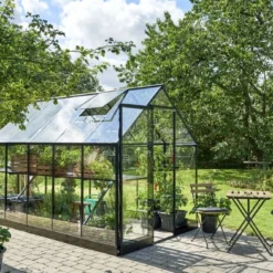 Halls Greenhouses Tuinkas Qube 106 - Zwart Gecoat 13 Halls Greenhouses Tuinkas Qube 106 - Zwart Gecoat -Boom Ziel Verkoop qube 106 3 8719214381684 tuinland