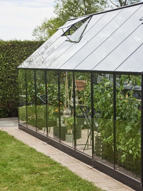 Halls Greenhouses Tuinkas Qube 168 - Zwart Gecoat 7 Halls Greenhouses Tuinkas Qube 168 - Zwart Gecoat - Afbeelding 7