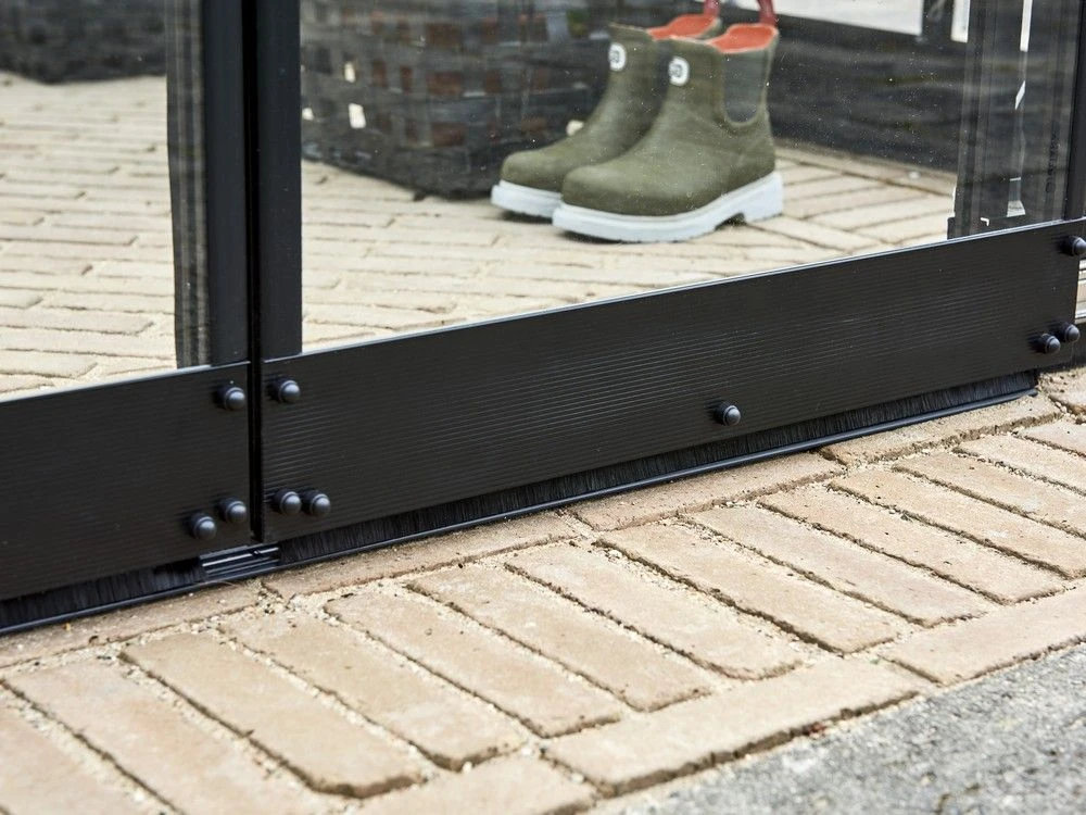 Halls Greenhouses Tuinkas Qube 168 - Zwart Gecoat 8 Halls Greenhouses Tuinkas Qube 168 - Zwart Gecoat - Afbeelding 8