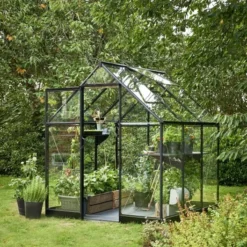 Halls Greenhouses Tuinkas Qube 66 - Zwart Gecoat 16 Halls Greenhouses Tuinkas Qube 66 - Zwart Gecoat -Boom Ziel Verkoop qube 66 zwart 5 8719214381660 tuinland