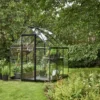 Halls Greenhouses Tuinkas Qube 66 - Zwart Gecoat