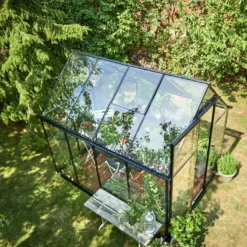 Halls Greenhouses Tuinkas Qube 86 - Zwart Gecoat -Boom Ziel Verkoop qube 86 3 8719214381677 tuinland