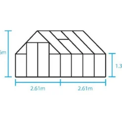 Halls Greenhouses Tuinkas Qube 88 - Zwart Gecoat -Boom Ziel Verkoop qube 88 7 8719214382247 tuinland