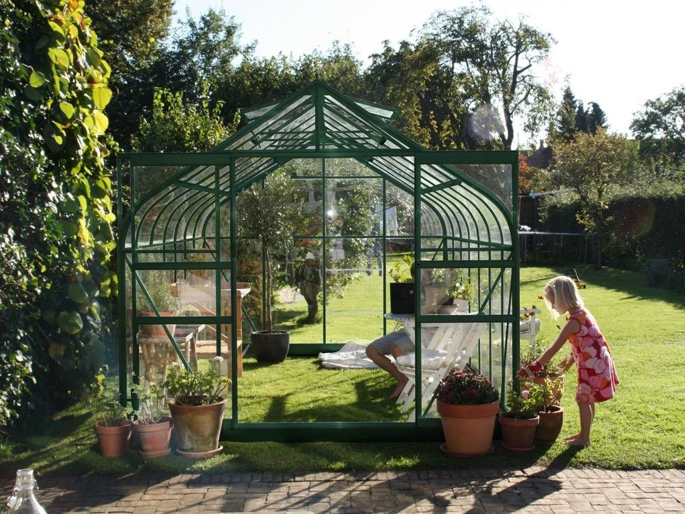 Halls Greenhouses Tuinkas Supreme 148 - Groen Gecoat 2 Halls Greenhouses Tuinkas Supreme 148 - Groen Gecoat - Afbeelding 2