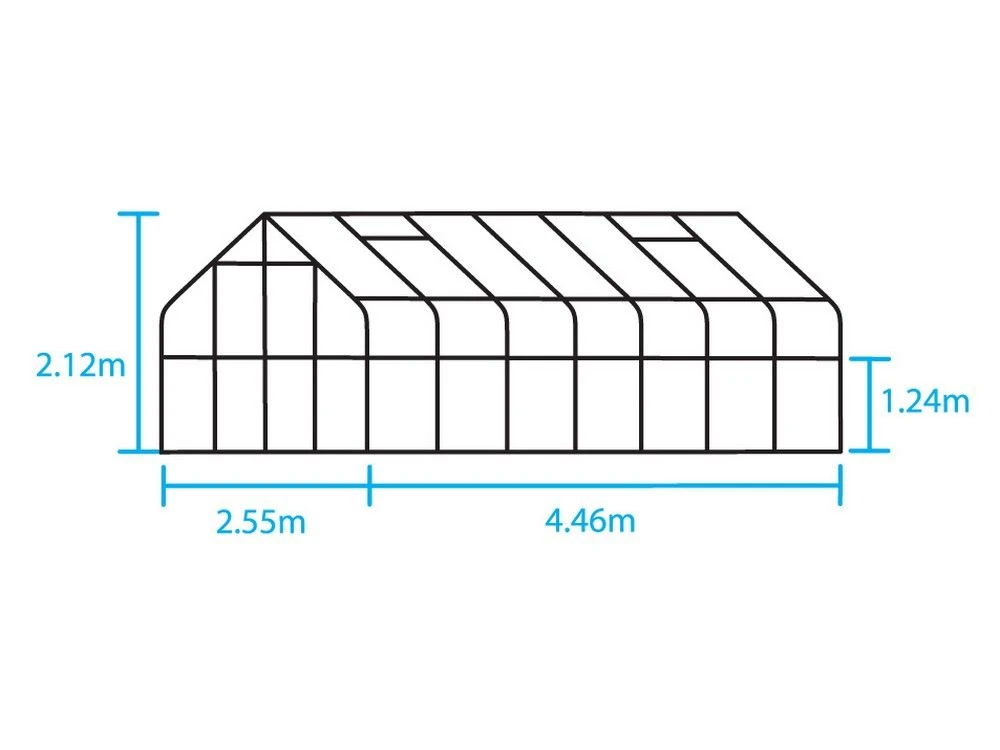 Halls Greenhouses Tuinkas Supreme 148 - Groen Gecoat 4 Halls Greenhouses Tuinkas Supreme 148 - Groen Gecoat - Afbeelding 4