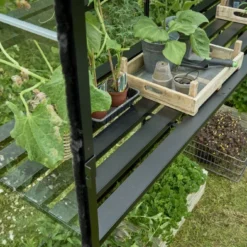 Halls Greenhouses Tafel Birdlip 44 - Zwart Gecoat -Boom Ziel Verkoop tafel birdlip 44 2 8718226339140 tuinland