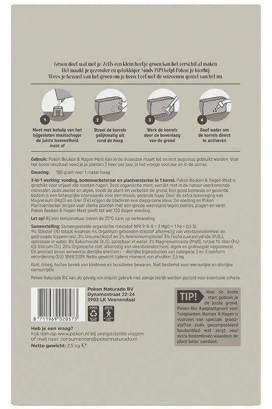 Pokon Beuken & Hagen Mest 3 Pokon Beuken & Hagen Mest - Afbeelding 3
