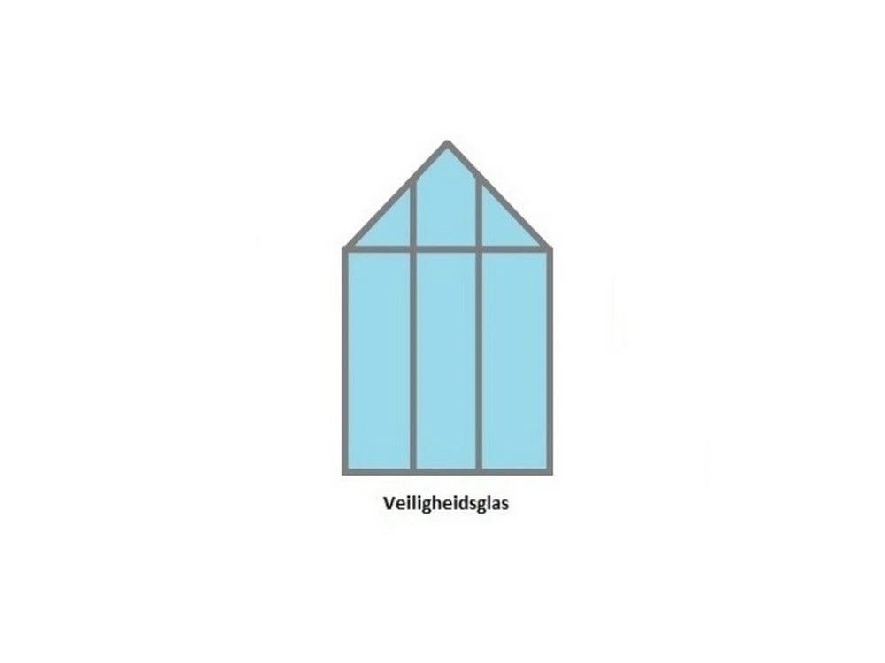 Halls Greenhouses Tuinkas Qube 66 - Zwart Gecoat 11 Halls Greenhouses Tuinkas Qube 66 - Zwart Gecoat - Afbeelding 11